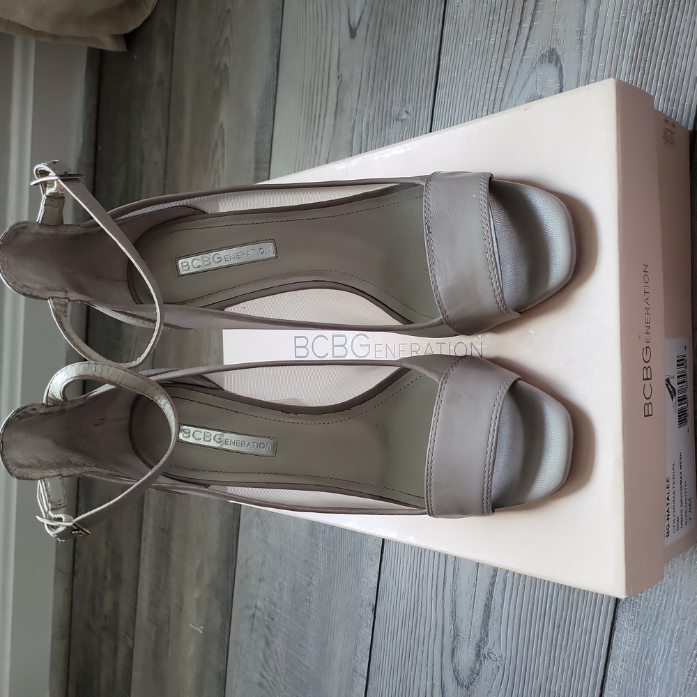 BCBG Mesh Strap Stiletto